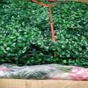 54 Pack Greenery Backdrop with Flowers Include 18 Pcs 16" x 24" Grass Wall Panels Artificial Hedge Boxwood Panels 36 Pcs 3.6 Feet Wisteria Hanging Flowers Garland for Wedding Summer(Light Pink)