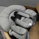 Electric Baby Swings for Infants, Infant Swing with Music Speaker, 3 Seat Positions, 5 Speeds and Remote Control for Newborn Boy Girl, Indoor & Outdoor Use, Black