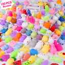 100PCS Kawaii Squishies, Mochi Squishy Toys for Kids Party Favors, Mini Stress Relief Squishy Fidget Toys for Classroom Prizes for Kids Party Favors Goodie Bags Stuffers with Storage Bag, Animal Fruit