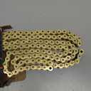 420 Chain X-Ring with Connecting Master Link, Gold(102 106 110 120 124 130 132) Links (124 Link)