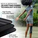 DR. BRACE ELITE Knee Brace For Knee Pain, Compression Knee Sleeve With Patella Pad For Maximum Knee Support And Fast Recovery For Men And Women-Please Check How To Measure Video (Mercury, Large)