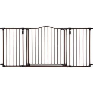 Toddleroo by North States - Deluxe Décor Safety Gate: Hardware Mounted Extra Wide Metal Baby Gate - Adjustable Child Gate - 38.3 to 72 Inches Wide - 30 Inches Tall - Matte Bronze