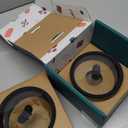 Anyday 2-Pack (2-Cup) Glass Food Storage Set with Glass Lids | Plastic-Free Frosted Meal Prep Bowls | Stackable Airtight Storage Container Set with Vented Silicone Lid for Microwave-Safe Reheating (Frosted - Black Sesame)