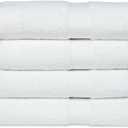 Casa Lino White Bath Towels Set of 4 (54" x 27") - Large Bathroom Towel Set - 100% Cotton Towels for Bathroom - Highly Absorbent & Quick Dry Bath Towel Multipack - New Apartment Essentials