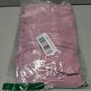 Aoysky Womens V Neck Casual Dresses Summer Loose High Waist Ruffle Pleated Cute Mini Short Dress (XX-Large, Pink)