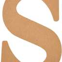 Plaid Unfinished Wood Letter, 8" Wooden Surface Perfect for DIY Arts and Crafts Projects, 63598