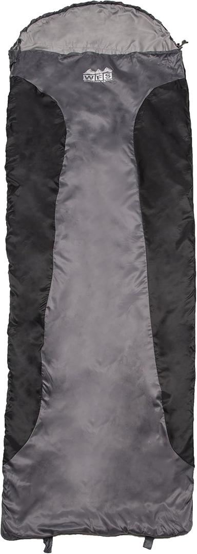Ultra Lite 40-50 Degree Sleeping Bag or Liner, Black/Grey
