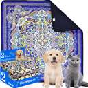 Reusable Pets Underpads, 2 Pack 36"x36" Washable Pee Pads for Dogs, Heavy Absorbency, Non-Slip and Leak-Proof Puppy Pee Mat for Crate, Couch, Floor and Pet Housebreaking