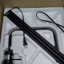 Globe Electric 67065 58" Floor Lamp, Black, Dark Gray Velvet Shade, On/Off Socket Rotary Switch, Living Room Decor, Reading Light, Home Essentials, Bedroom, Office Accessories