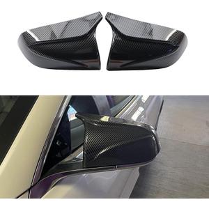 Door Rearview Mirror Cover Cap Fit for Tesla Model 3 2017 2018 2019 2020 Side Mirror Covers Caps Trim Carbon Fiber Style 1 Set