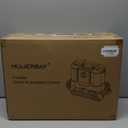 MUJERBAY UltraHeat Carpet Cleaner, Heating & Powerful Upholstery Cleaner Machine, Portable Spot with 360°Wheels, 1.8-inch Deep Stain Warm Rug Cleaner for Car, Stairs, Couches, Black