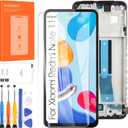 Incell Screen for Xiaomi Redmi Note 11 4G Screen Replacement for Redmi Note 11S 4G LCD Screen for Xiaomi Poco M4 Pro Touch Display Digitizer Assembly Repair Parts with FrameNo Figerprint Function