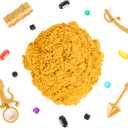Kinetic Sand, Treasure Hunt with 14 Surprise Reveals & 1.62lbs Rare Shimmer Gold Play Sand, Sensory Toys, Holiday Gifts & Stocking Stuffers for Kids Ages 3 and up