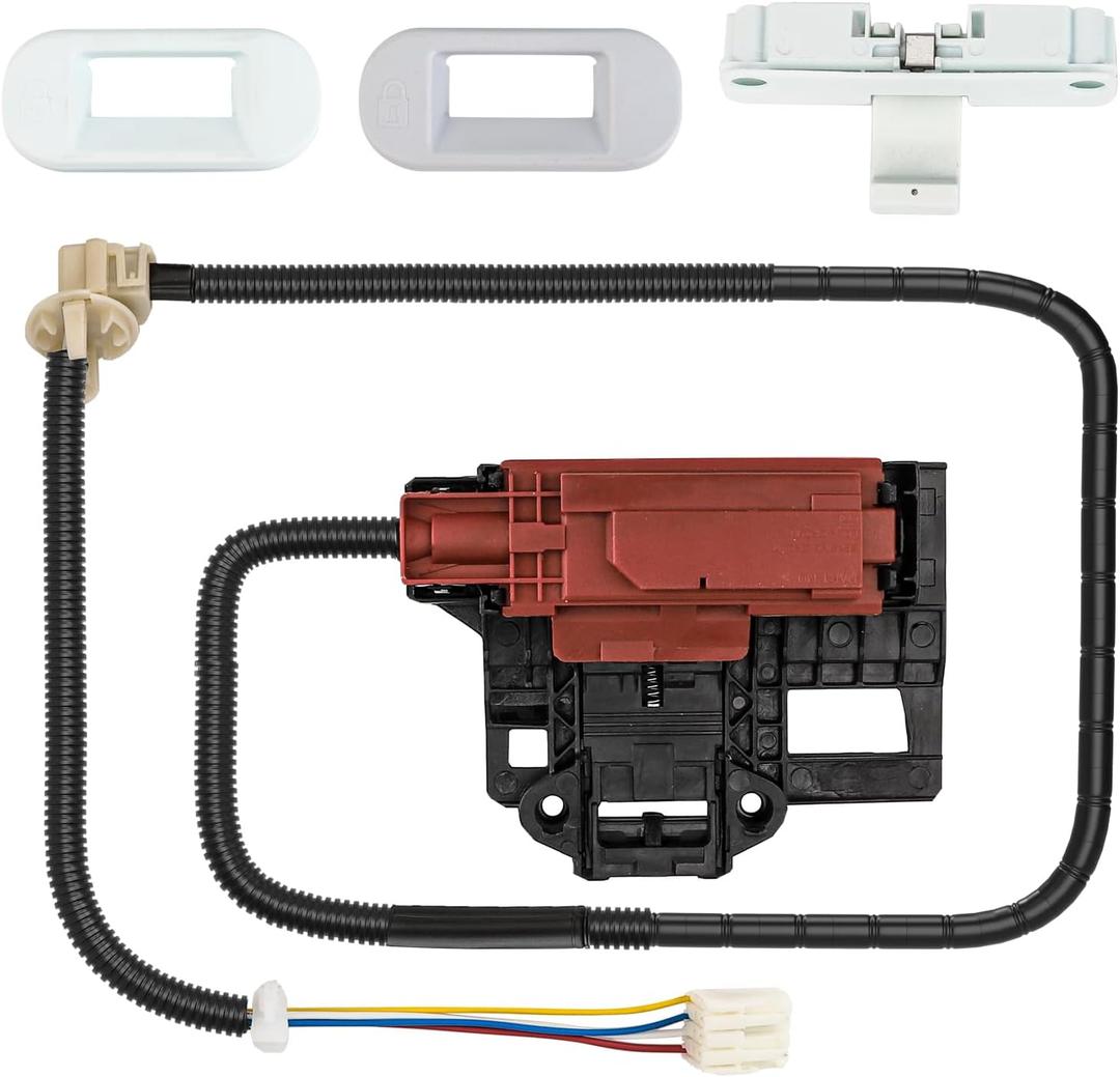 3mirrors W10404050 Washer Lid Lock Latch Assembly and W10240513 Washer Door Strike, Compatible with Whirlpool Kenmore Maytag Amana Inglis Roper Admiral Crosley Washing Machines Replacement
