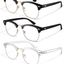 racico Computer Blue Light Blocking Glasses Blue Light Glasses Men Women, Anti Blu-Ray Clear Gaming Glasses Lenses