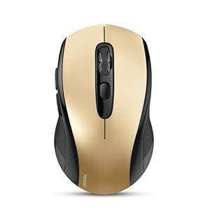 TECKNET Bluetooth Mouse, 4000DPI Wireless Mice for Laptop 2-in-1(BT 5.0/3.0+2.4Ghz) Computer Portable PC Mouse Wireless with USB Receiver for Mac (USB-A+Bluetooth, Black)