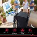 Utheer Grill Caddy with Hanging Cooler for Traeger, Weber, Pit Boss
