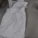 Tosewever Waist Aprons for Women with Pockets, Waitress Costume Apron for Party Cooking Kitchen (White)