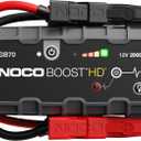NOCO Boost HD GB70 2000A UltraSafe Car Battery Jump Starter, 12V Battery Booster Pack, Jump Box, Portable Charger and Jumper Cables for 8.0L Gasoline and 6.0L Diesel Engines
