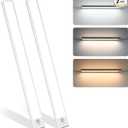 Upgraded Motion Sensor Under Cabinet Lights, 30CM/11.81'' Rechargeable LED Closet Lights, Magnetic Dimmable Counter Light with 3 Colors