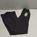 UEU Flare Leggings for Women with Tummy Control, V Crossover High Waisted Yoga Pants, Bootcut Wide Leg, 29-33" Inseam (Small, Black)