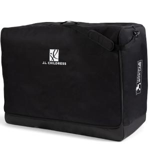 J.L. Childress Universal Stroller Travel Bag for Airplane - Fits Most Baby Strollers, Flying Essentials, Airport Accessories for Gate or Luggage Check, ID Card, AirTag Compatible - Large, Padded