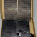 8pcs Fish Tank Divider with 10 pcs Suction Cups DIY Adjustable Aquarium Divider Filter Bottom Fish Tank Isolation Board Egg Crate