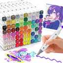 Alcohol Markers - 80 Set Coloring Markers for Adult Coloring Books, Professional Permanent Blending Marker Pens Artist Sets for Drawing Painting Sketching Illustration Kids Gifts