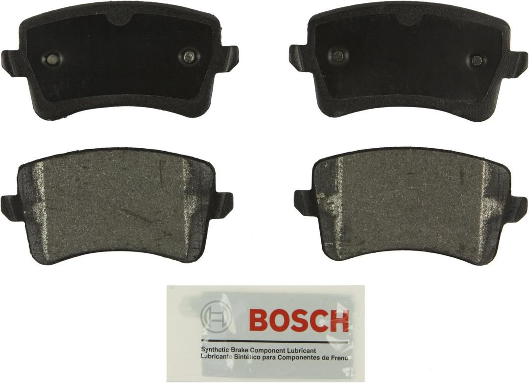 BOSCH BE1386 Blue Semi-Metallic Disc Brake Pad Set - Compatible With Select Audi A4, A4 Quattro, A5, A5 Quattro, Allroad, Q5, S4, S5, SQ5; REAR