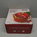 Mueller 6 Qt Enameled Cast Iron Dutch Oven, Heavy-Duty Casserole Dish and Braiser Pan with Lid and Stainless Knob, Safe for All Cooktops (Red)