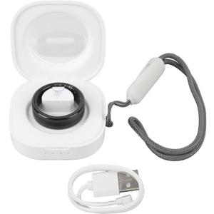 Smart Ring with Charging Case, Fitness Tracker Ring with BT 5.0 & Multiple Sports Mode, Anillo Inteligente with Steps Counter, Calorie Burn, and Sleep Monitoring (Black) (7#) (8#) (9#) (10#) (11#) (12#)