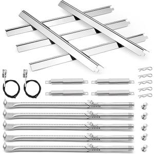 Grill Replacement Parts for Charbroil Performance 5 Burner 463448021 463455021 463229021 463466522 463451022, G325-0002-W1 Heat Tent for Char-broil 463451022 463284022 Grill, Burner Brace & Ignitor
