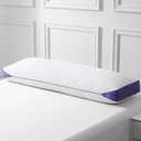 HOMELAB Adjustable Shredded Memory Foam Body Pillow, Cooling Long Pillow with Washable Cover, Full Support for Side Sleepers, Back, Hip & Leg Comfort, 1 Pack 20"x52" (White)