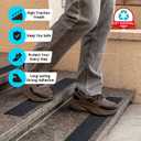 LifeGrip Outdoor Stair Treads Non-Slip 12 Pack, 6"X30" Waterproof Grip Tape for Wooden Steps, Deck, Porch - 80-Grit Adhesive Strips for Dogs, Kids & Elderly Safety
