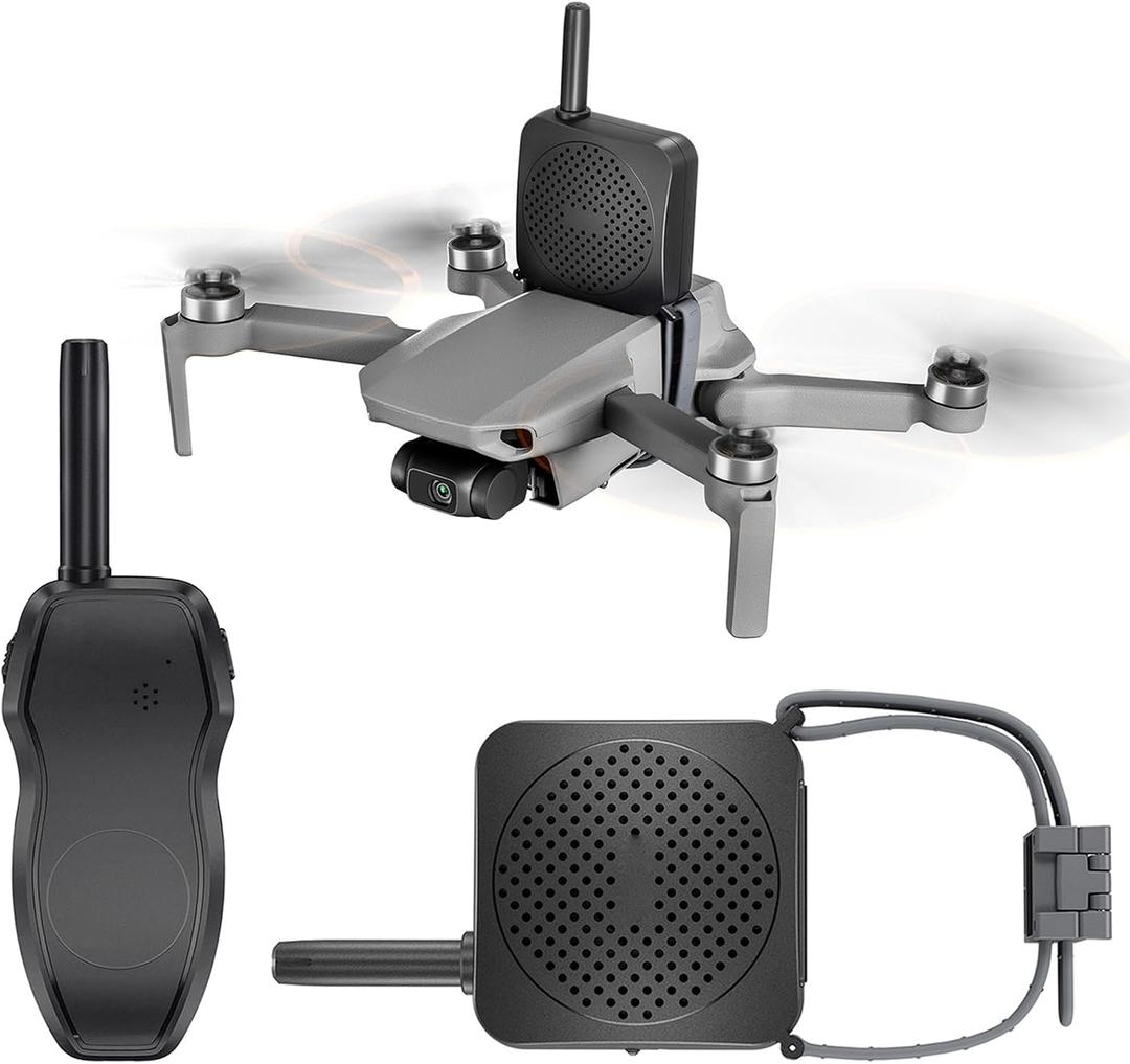Mini 5 Pro Mini Drone Speaker, Portable Megaphone 1000M Interference-Free Long Distance Microphone for DJI Mini 4 Pro/3 Pro/Mini 4K/Mavic 4 Pro/Mavic 3 Pro/Mavic 2/AIR 3S/Air 3 Drone Accessories