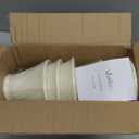 Wellmet Chandelier Shades, ONLY FOR CANDELABRA BULBS, Clipon Fitter Lamp Shades, 3" X 6" X 5", 6 pcs Set