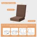 Recliner Cushions for Elderly with Back Support 20x20x5 in, Coffee