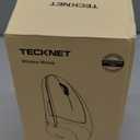 TECKNET Ergonomic Mouse, Rechargeable 2.4G+Bluetooth Vertical Mice 6 DPI Adjustable, Wireless Optical Carpal Tunnel Mouse Right Hand, Multi Device for Laptop, PC, Computer, MacBook, iPad - Black