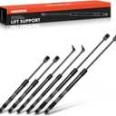 A-Premium Hood Tailgate and Rear Window Lift Supports Shock Struts Compatible with Select Jeep Models - Grand Cherokee WJ 1999 2000 2001 2002 2003 2004 Sport Utility - Replace# 55136764AA(6PC Set)
