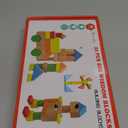 Migargle Large Wooden Building Blocks Set - Educational Preschool Learning Toys with Carrying Bag, Toddler Blocks Toys for 3+ Year Old Boy and Girl Gifts