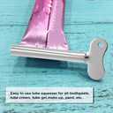 2 x Luckycivia 10 Pcs Stainless Steel Toothpaste Tube Squeezers, Metal Toothpaste Dispenser Squeezers for Bathroom