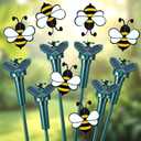 6 Pcs Flying Bees for Centerpieces Solar Fluttering Garden Decor, 15.35 inches