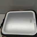 MOMIRA Makeup Train Case with Light & Mirror Large Cosmetic Organizer with Adjustable Dividers for Cosmetics,10X Magnifying Makeup Mirror, Pink