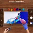 Overhead Phone Camera Mount for Desk Tripod - 10" Ring Light with Stand - Solid Ring Light with Clamp for Artist Drawing, Video Recording,CRI >95