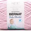 Bernat Baby Blanket Baby Pink Yarn - 1 Pack of 300g/10.5 oz - 100% Polyester - #6 Super Bulky - 220 Yards - Knitting/Crochet