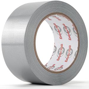 Silver Duct Tape Heavy Duty 2 Inch x 30 Yards, Waterproof Industrial Strength Adhesive Tape for Indoor Outdoor Repairs, Sealing, Tear by Hand & No Residue, 1 Roll