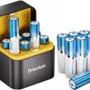 AA Rechargeable Batteries Lithium 16 Pack with Charger - 1.5V 3600mWh High Capacity Rechargeable AA Batteries, 2000 Cycles Long-Lasting Li-ion Doubel A Batteries