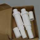 LESSO 3/4 Inch PVC Pipe Repair Kit, 3/4" PVC Repair Coupling for Broken or Cracked In-Ground Pipes Waterproof Durable, SCH40 White (2 Sets)
