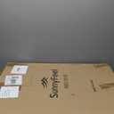 SunnyFeel Portable Folding Camping Cot High Off Ground, Outdoor Sleeping Cots for Adults Heavy Duty, Easy Set up and with Compact Folding Size, Support 300 LBS for Travel Camp Vacation Home Office Nap (Xl-brown)