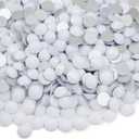 2 x ss10 Solid Chalk White Flatback Rhinestones 7200pcs, 50 Gorss 2.8 mm Bling White Glass Rhinestones Glue Fix Stone for Tumbler, Shoes, Clothes,Makeup,Nail Art,DIY Crafts